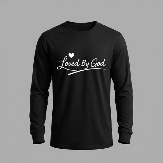 Loved By God – Long Sleeve Black T-Shirt